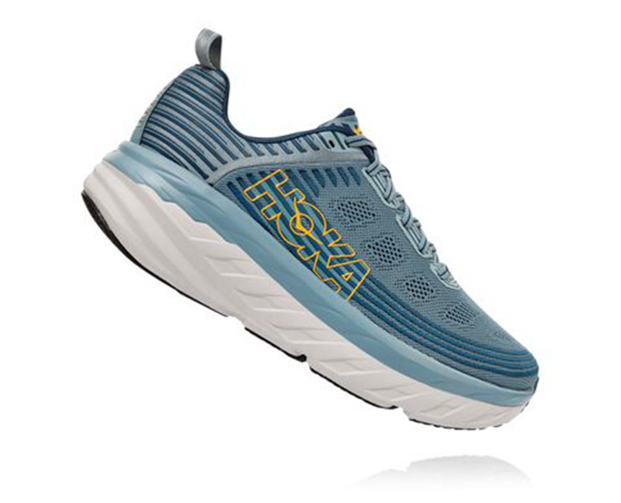 Tenis Hoka One One Masculino Azuis - Bondi 6 - 524-JNILQO